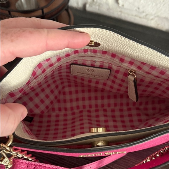 Nanette Lepore Pink Crossbody Bag with Gold Chain - Picture 7 of 8